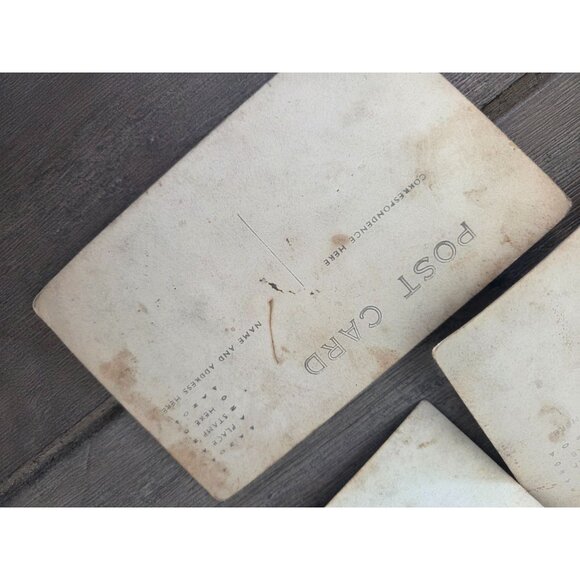 5 VTG Early 1900s School Group Photo Postcard Teachers & Students Sepia-Toned - Picture 6 of 13